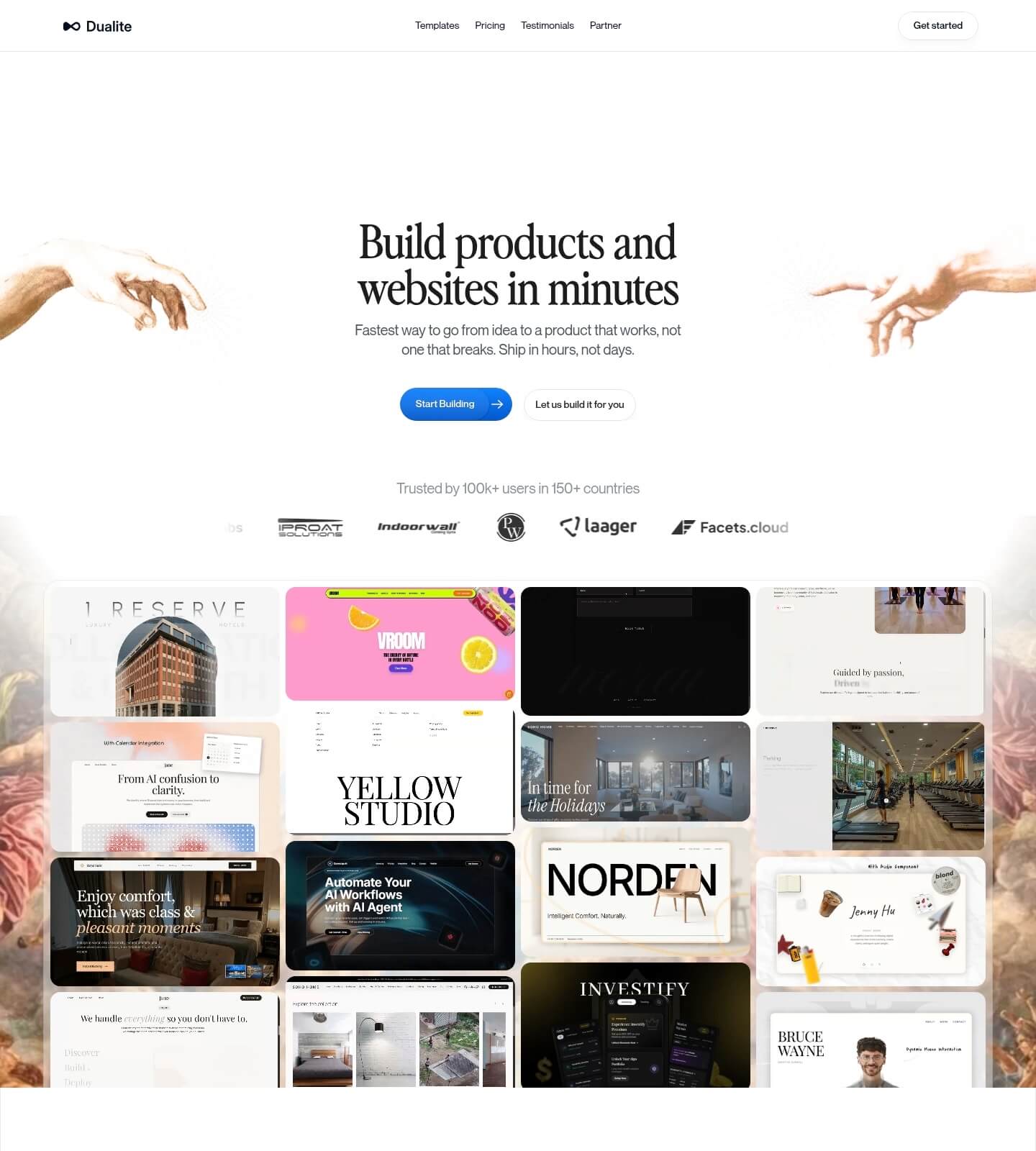 Screenshot taken from dualite.dev